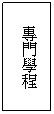 文字方塊: 專門學程 文字方塊: 專門學程